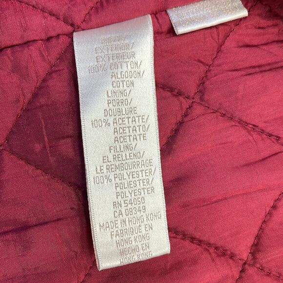 JONES NEW YORK Women’s Large Wine Red Velour Coat - Picture 5 of 5